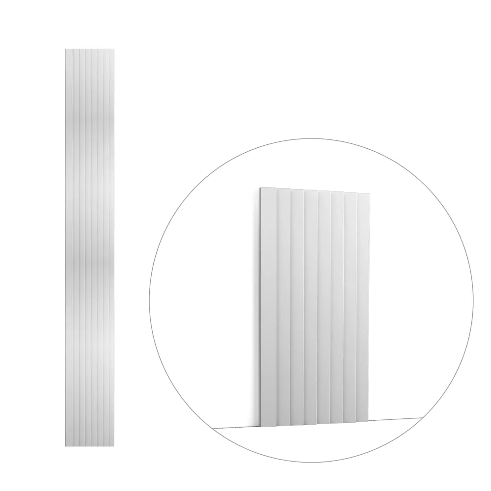 WX204 RIPPLE - Panel reversible decorativo 3D para pared - 25 x 1,6 cm (ancho x alto) Orac Decor