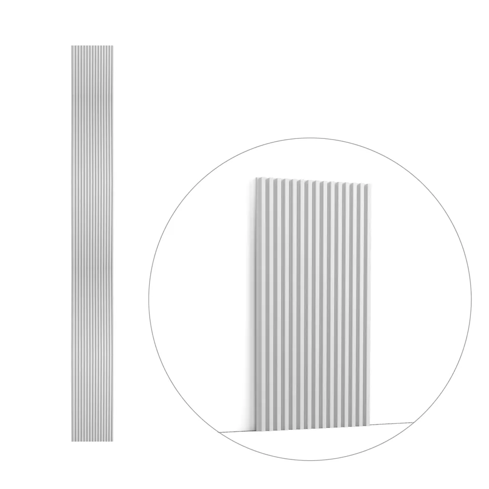 WX205 TRACK - Panel reversible decorativo 3D para revestimiento de pared - 200 x 25 x 1,3 cm (largo x ancho x alto) Orac D...