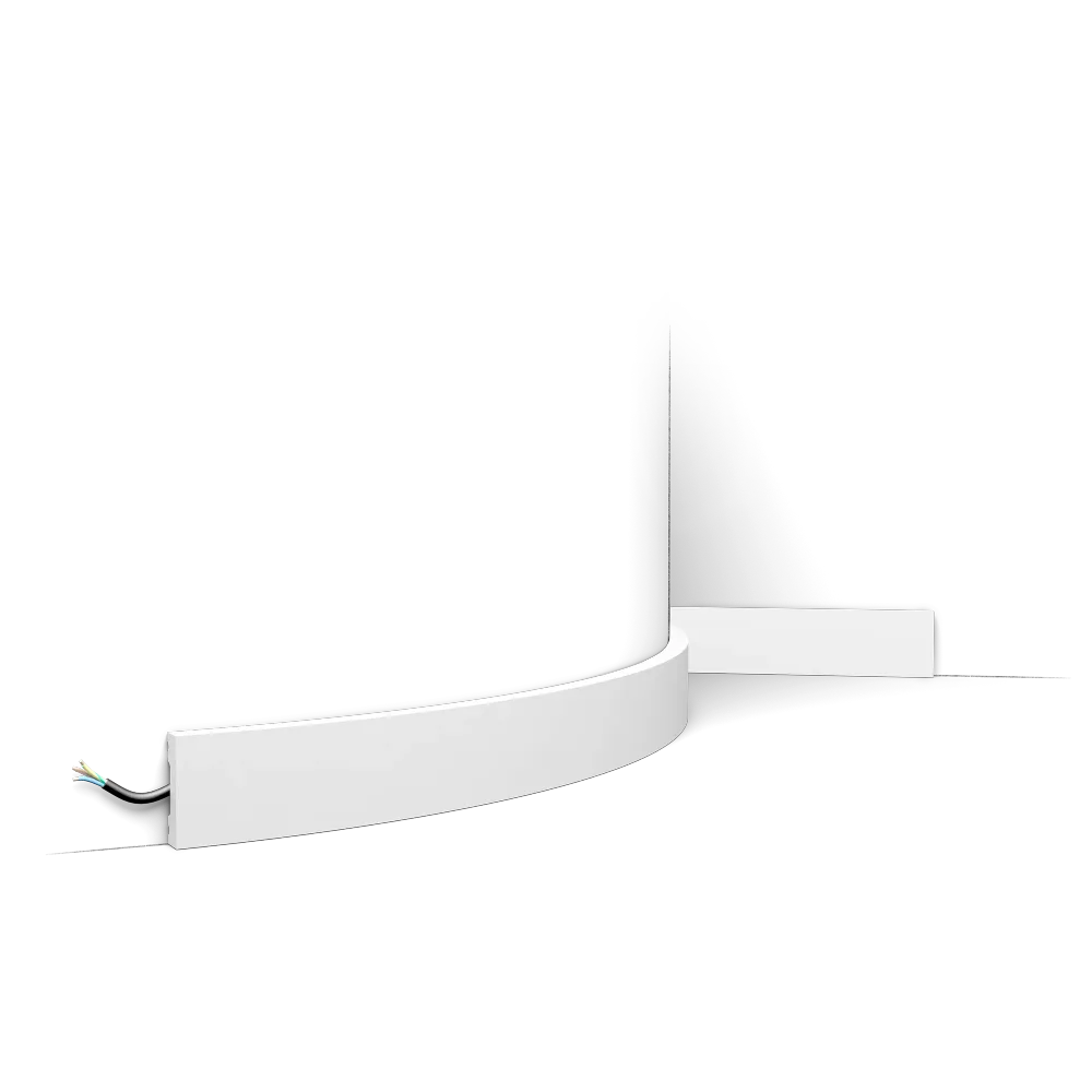 Zócalo decorativo flexible Orac SX162F - 4 x 1 x 200 cm (alto x ancho) - zócalo decorativo