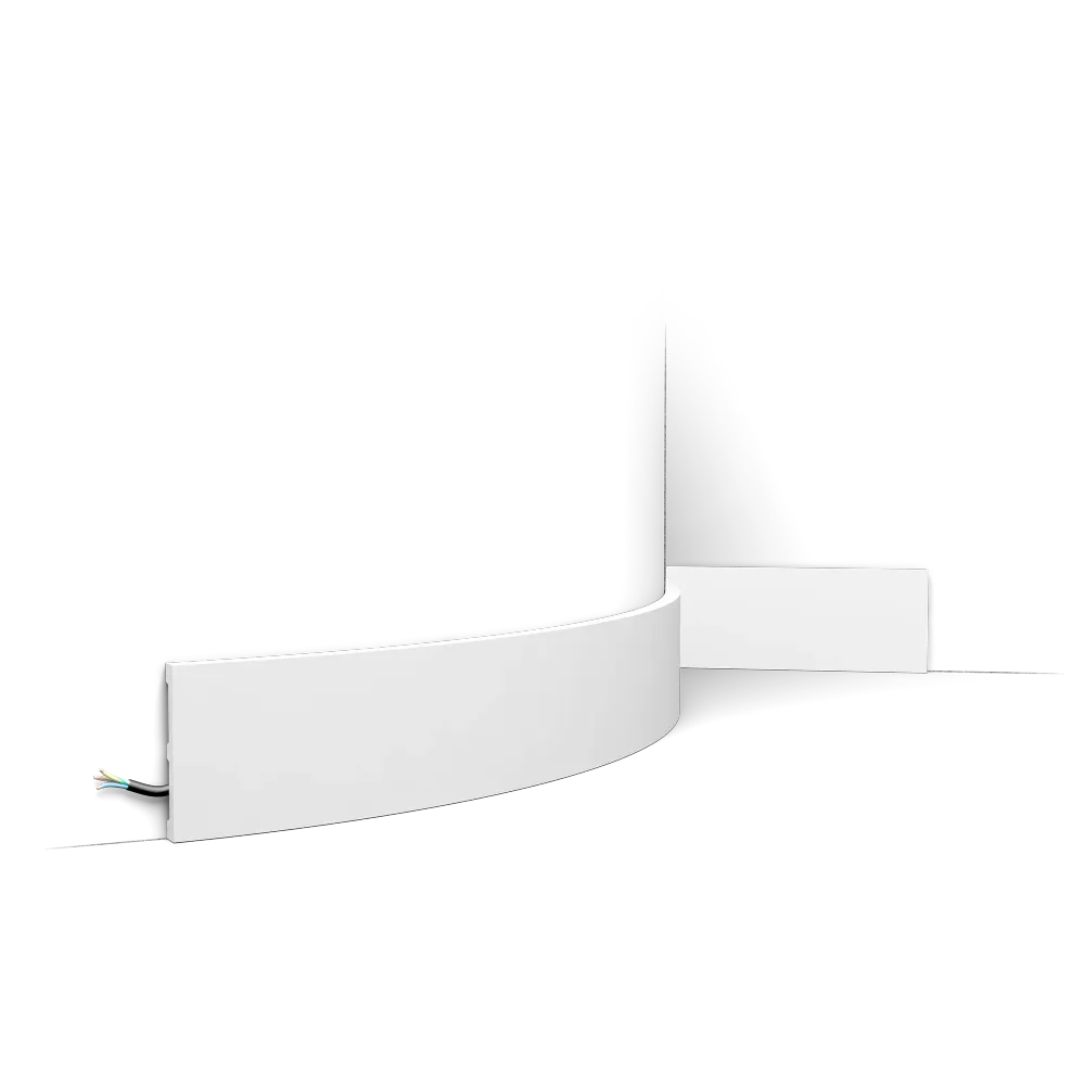 Zócalo decorativo flexible Orac SX163F - 10 x 1,3 x 200 cm (alto x ancho) - zócalo decorativo