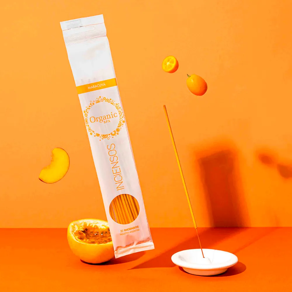 Incienso Maracuya Organic Spa para aroma relajante