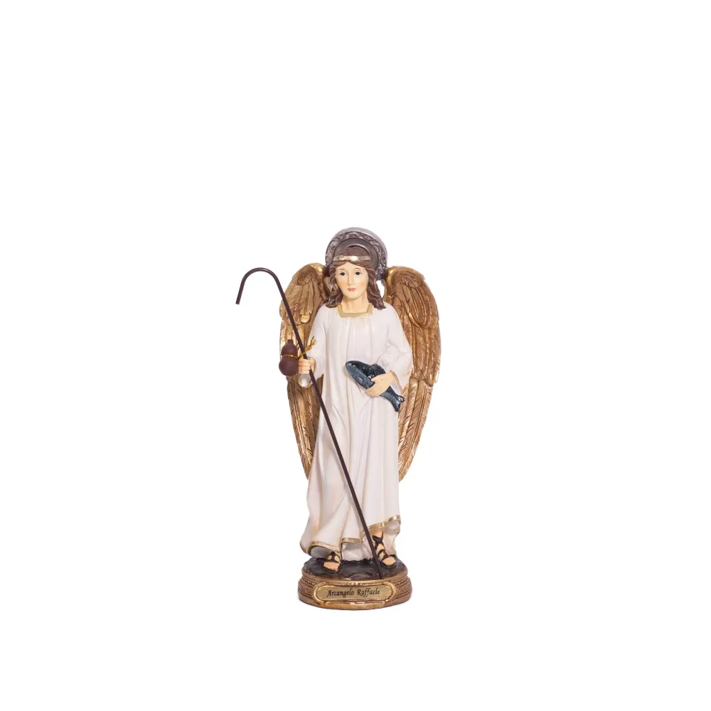 Estatua de resina del Arcángel Rafael Paben