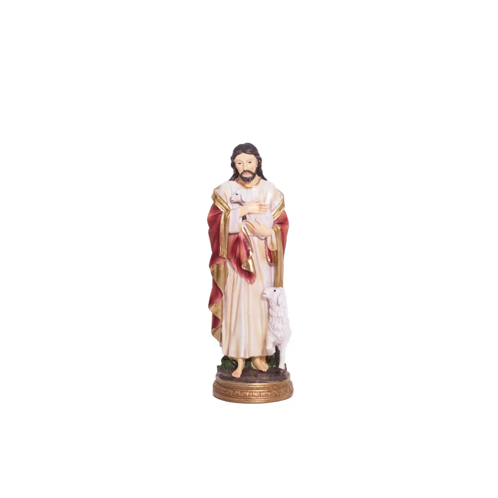 Estatua de resina de Jesús Buen Pastor Paben