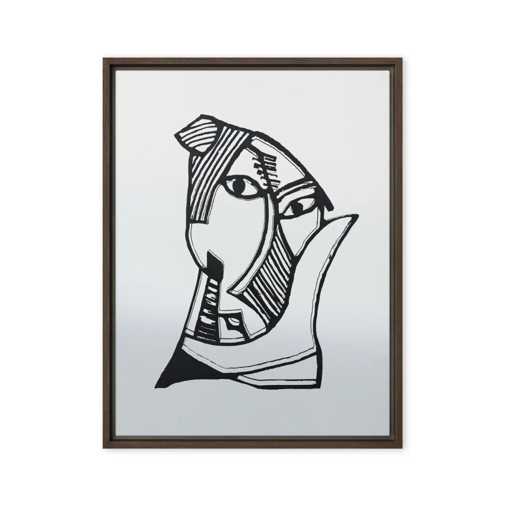 Leinwand - Pablo Picasso, Las señoritas de Aviñón gris