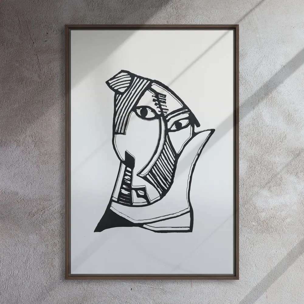 Leinwand - Pablo Picasso, Las señoritas de Aviñón gris