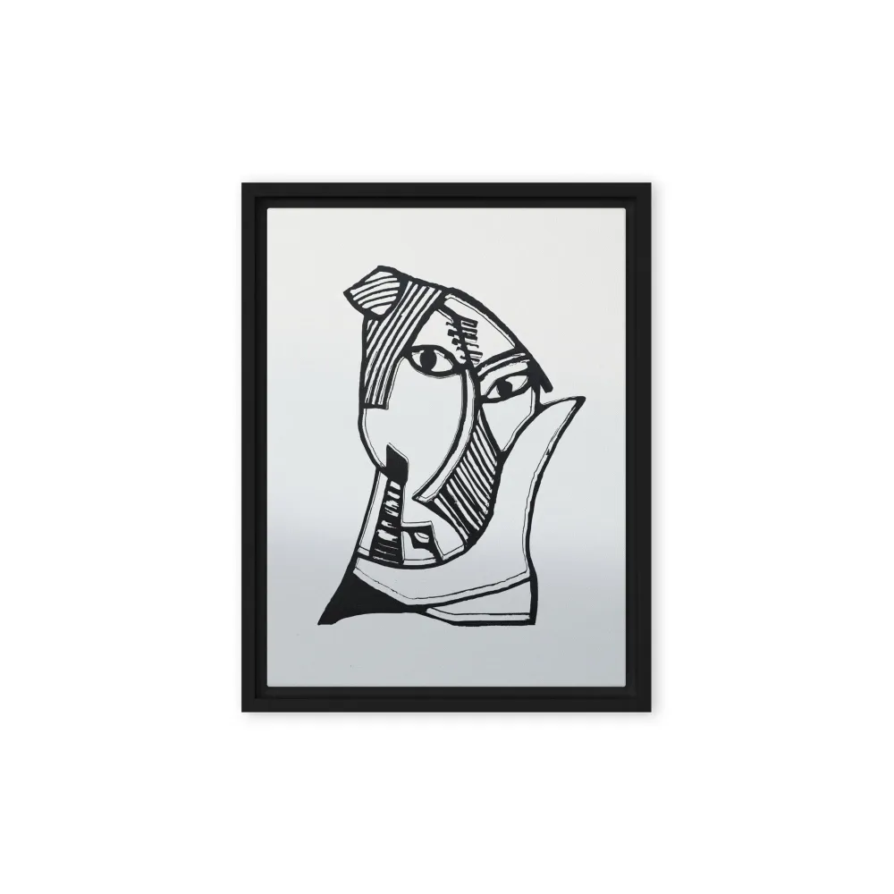 Leinwand - Pablo Picasso, Las señoritas de Aviñón gris