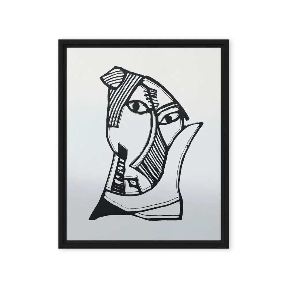 Leinwand - Pablo Picasso, Las señoritas de Aviñón gris