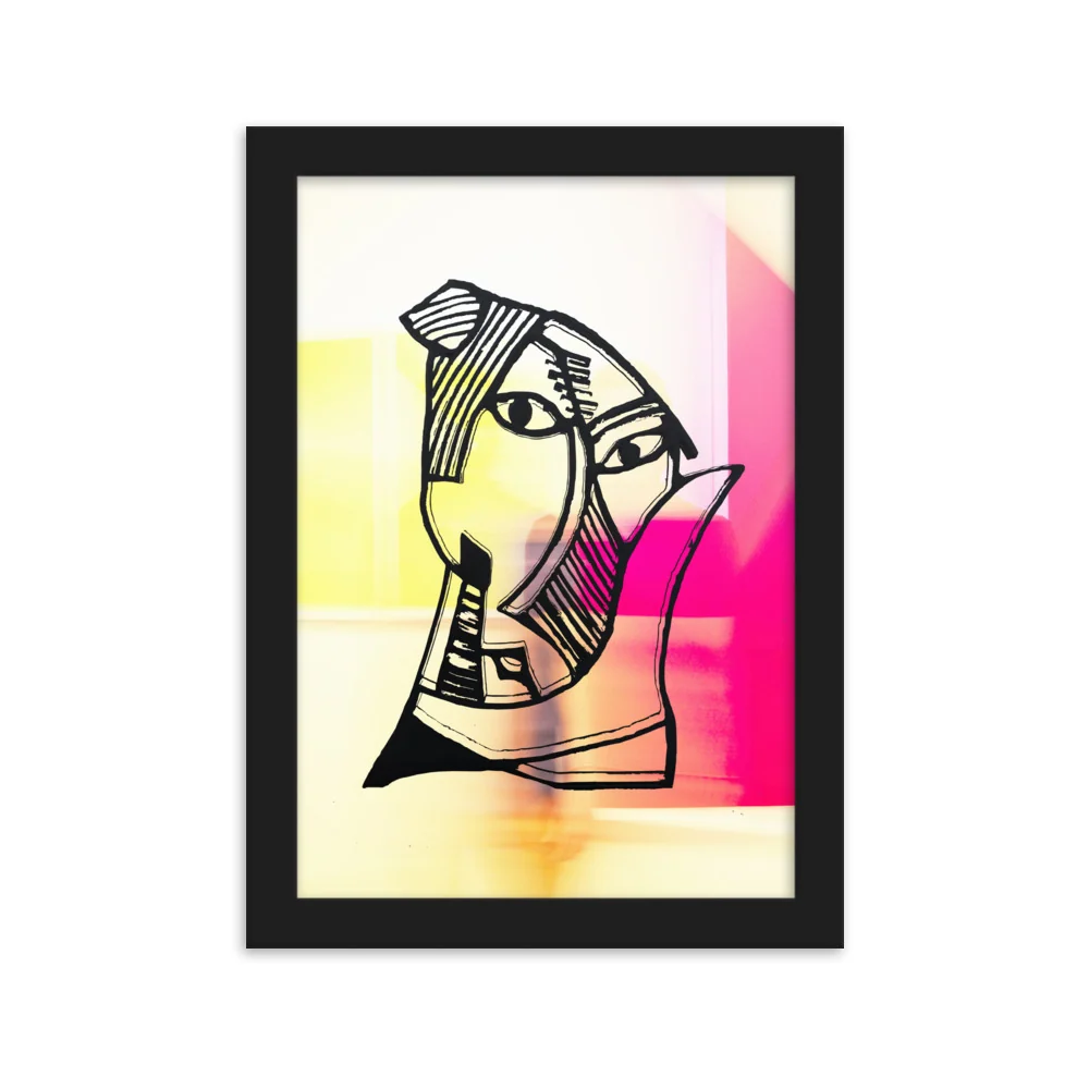 Póster - Pablo Picasso, Las señoritas de Aviñón en rosa