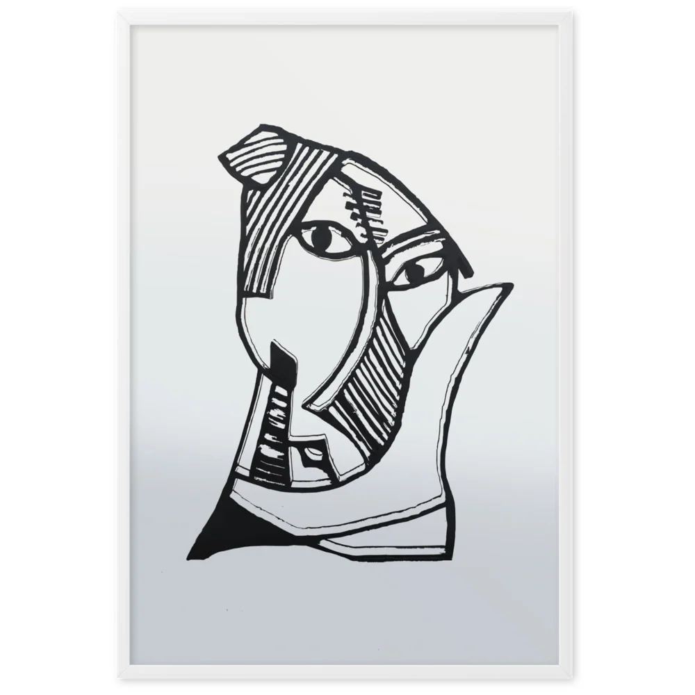 Póster - Pablo Picasso, Las señoritas de Aviñón gris