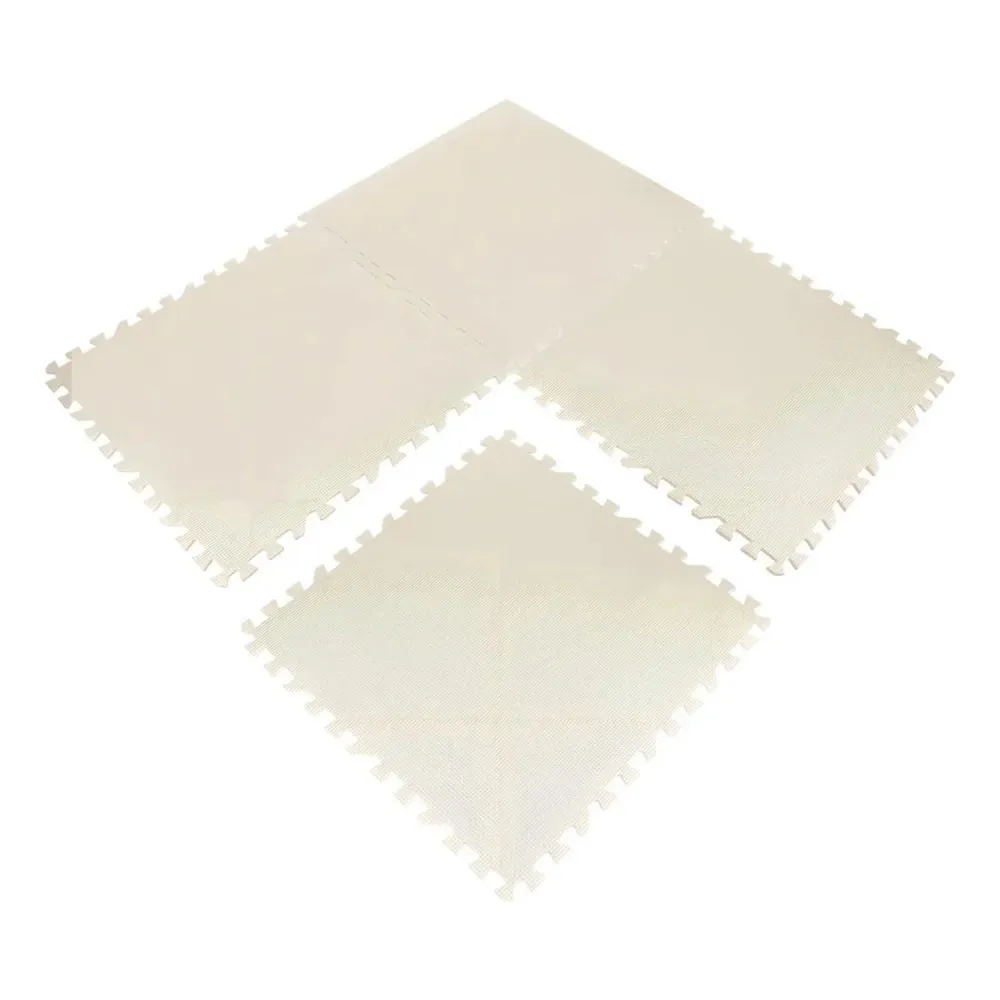 Pack 4 Alfombras Piso Goma Eva Antigolpes 60x60 CM Blanco