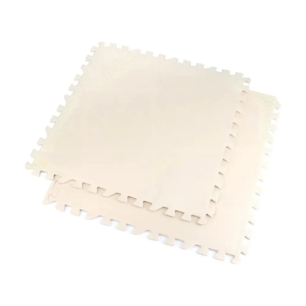 Pack 4 Alfombras Piso Goma Eva Antigolpes 60x60 CM Blanco