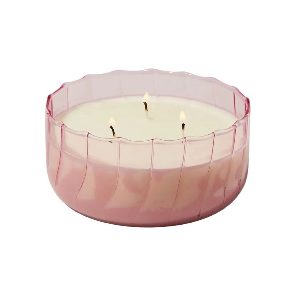 Paddywax - Vela de cristal ondulado 340G - Melocotón del desierto Paddywax & co