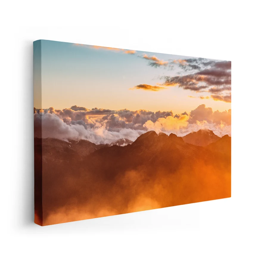 Paisaje al amanecer Poster