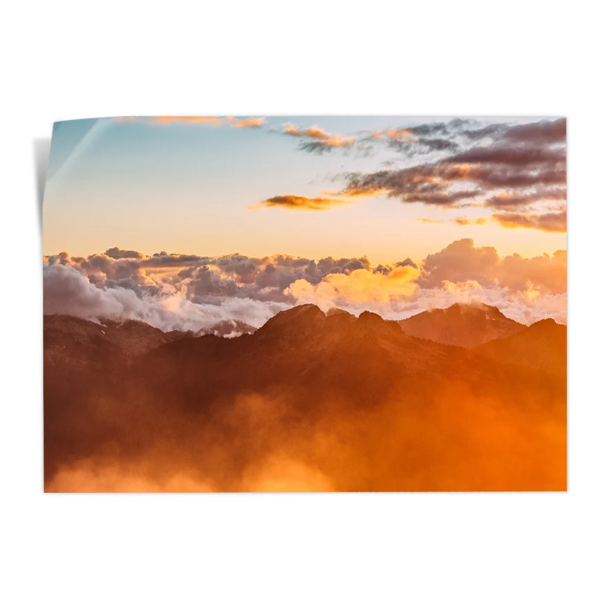 Paisaje al amanecer Poster