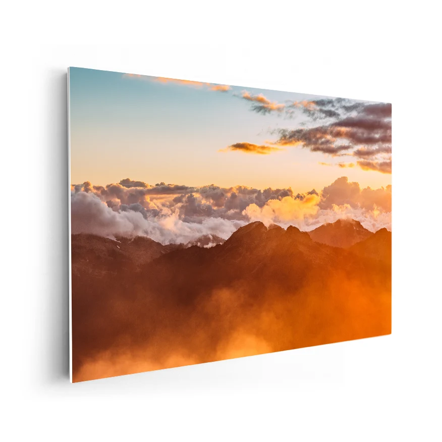 Paisaje al amanecer Poster