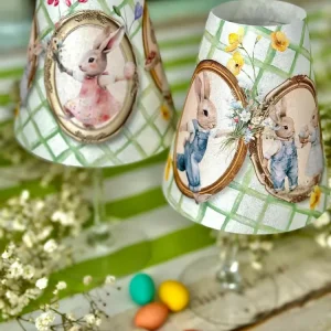 Pantalla para Copas Familia Conejo PAPERWORKS