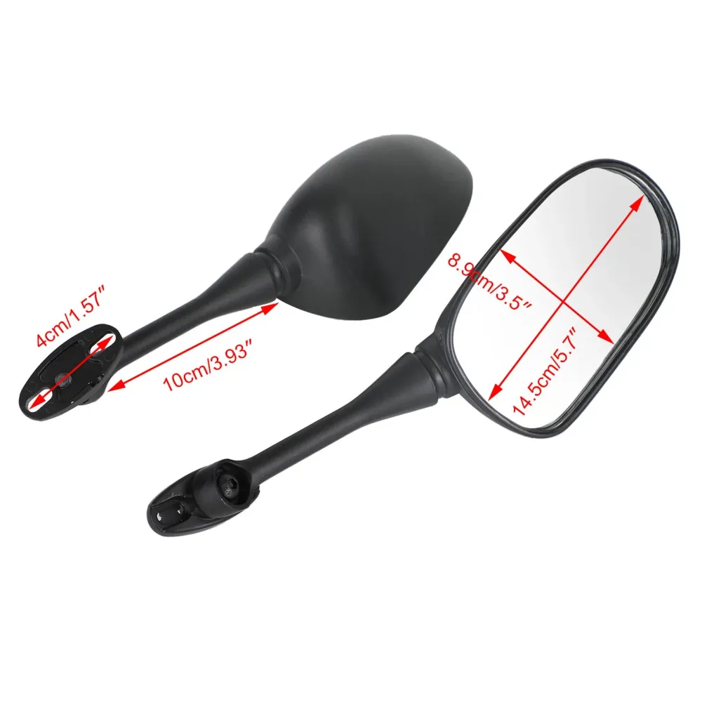 Par de espejos retrovisores laterales izquierdos para Honda CBR600RR 1999-2006 & Genérico correcto