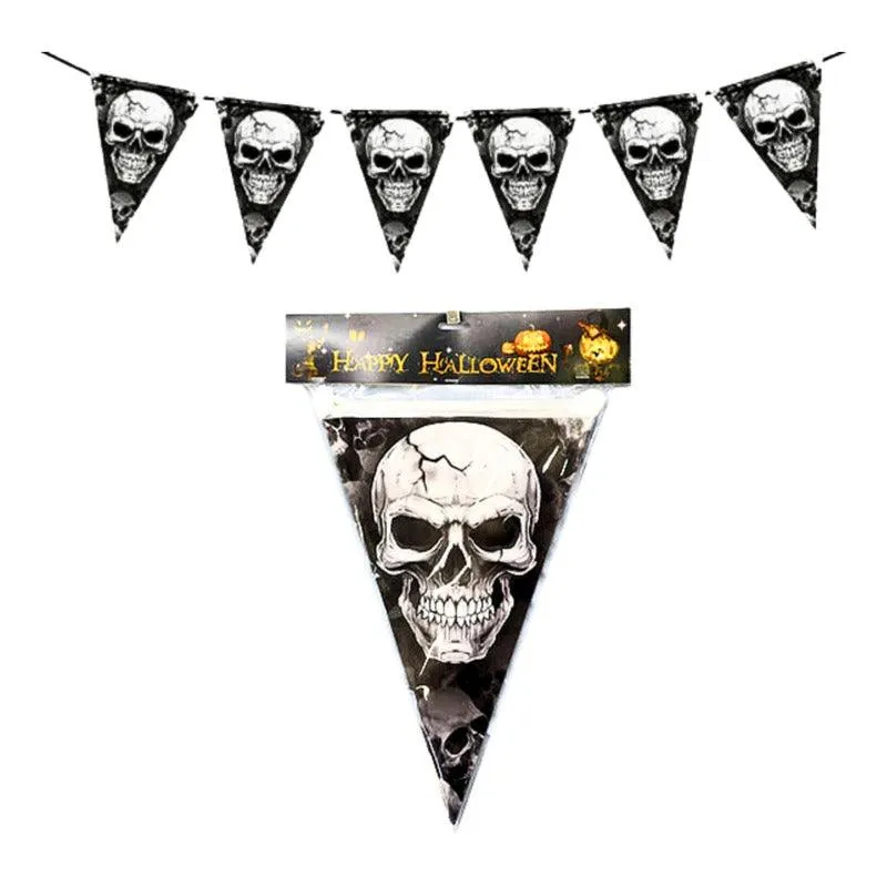 Banderines Calavera 2.6 Metros Halloween Party Express