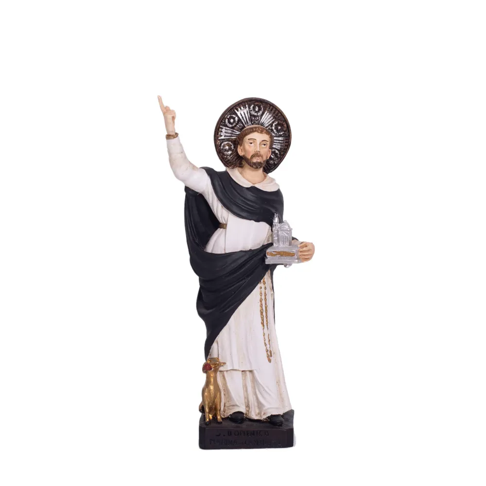 Estatua de resina y marmol de Santo Domingo Pasquini