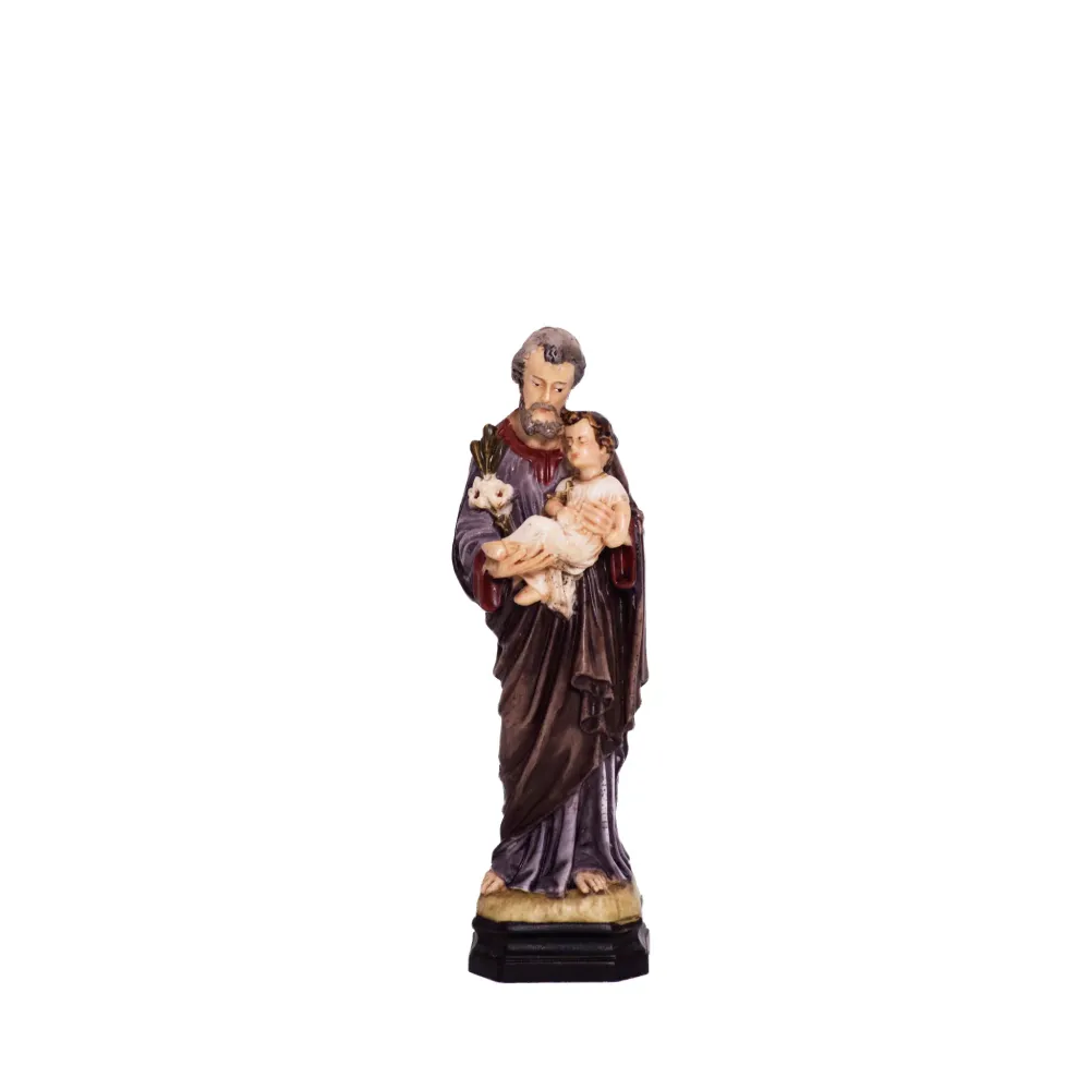 Estatua de resina y mármol de San José Pasquini