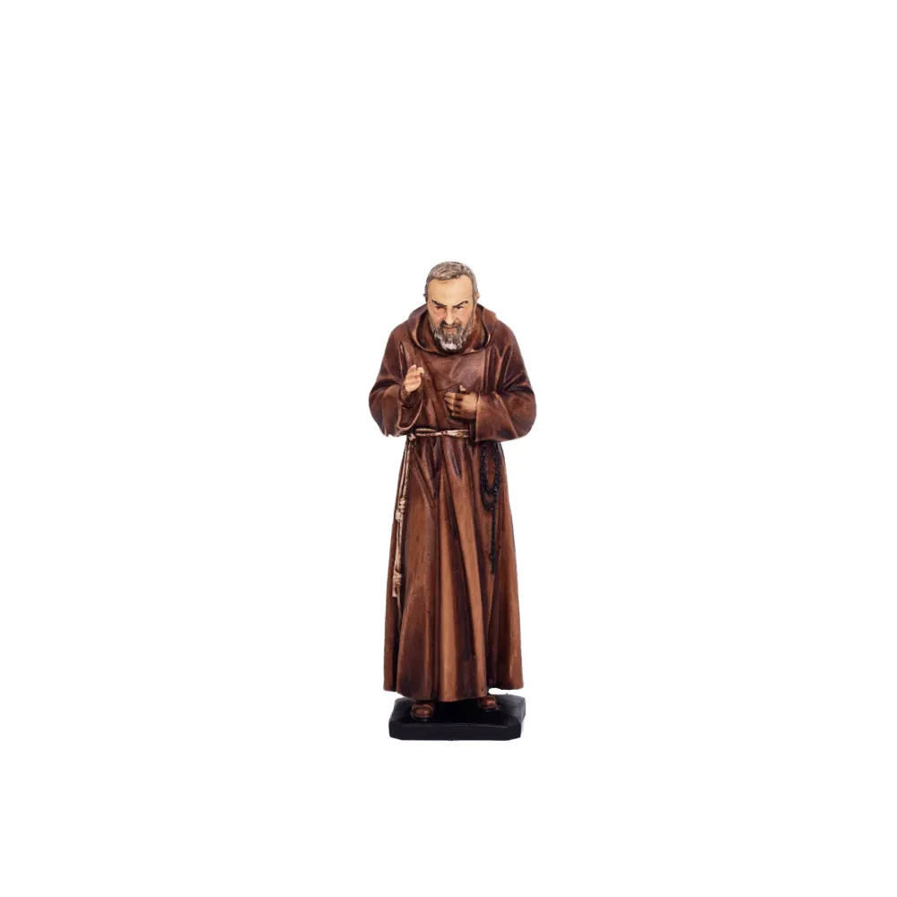 Estatua de resina y mármol de San Padre Pío de Pietrelcina Pasquini