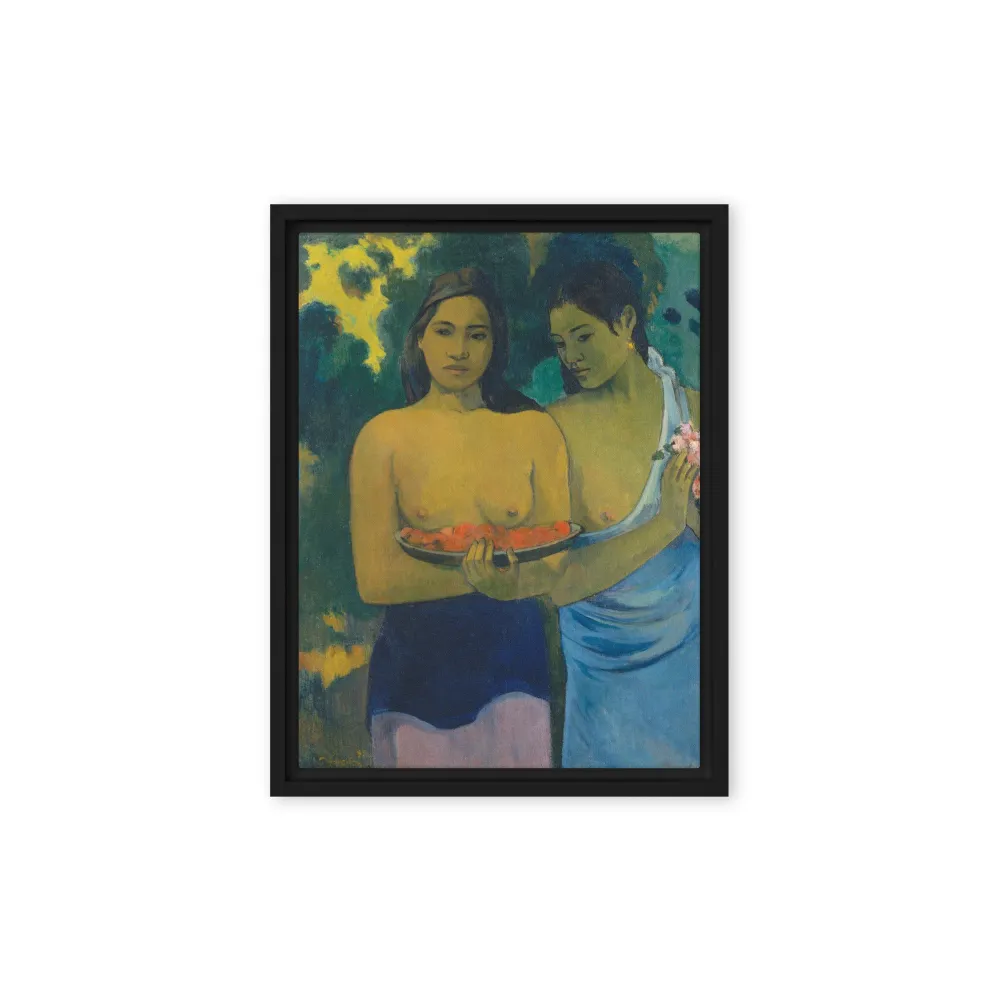 Lienzo - Paul Gauguin, Mujeres tahitianas en la playa