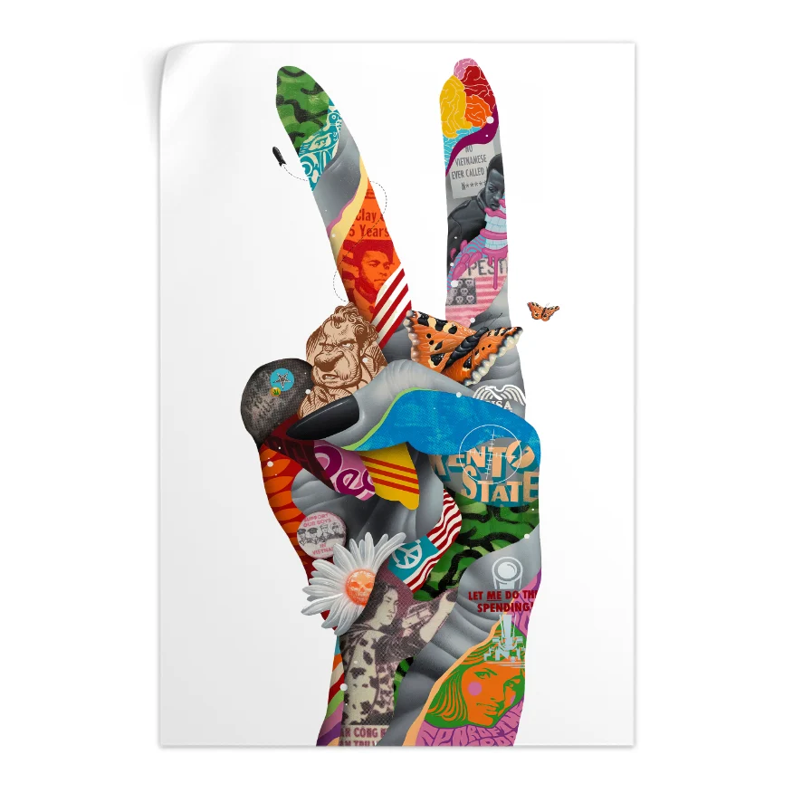 Peace Vs Vietnam War Poster
