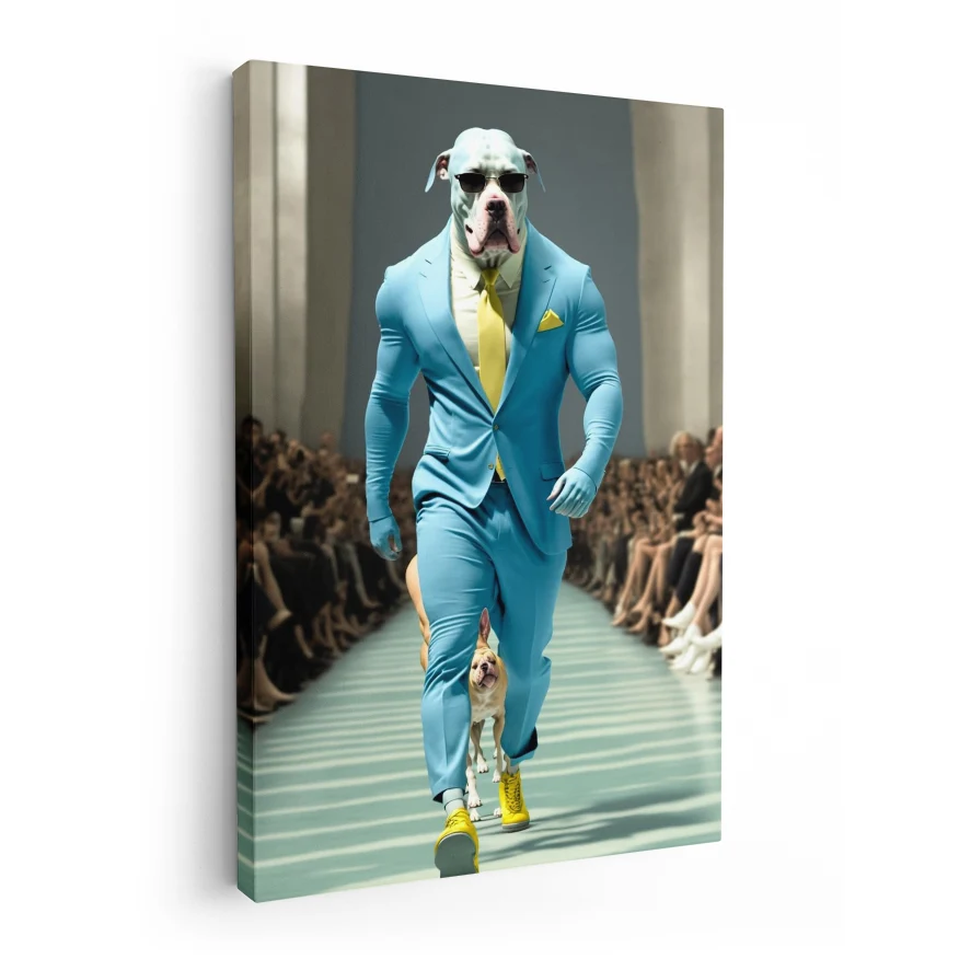 Perro Modelo Pasarela Poster