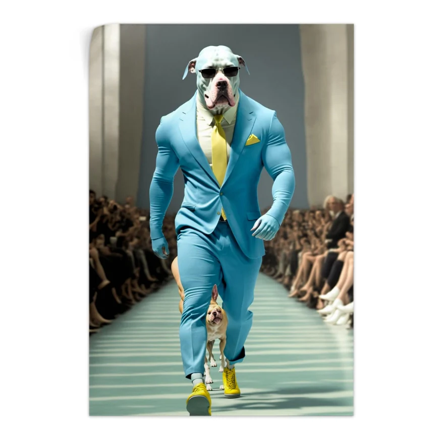 Perro Modelo Pasarela Poster