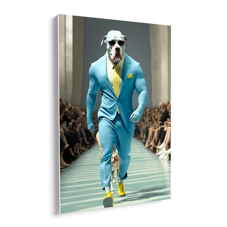 Perro Modelo Pasarela Poster