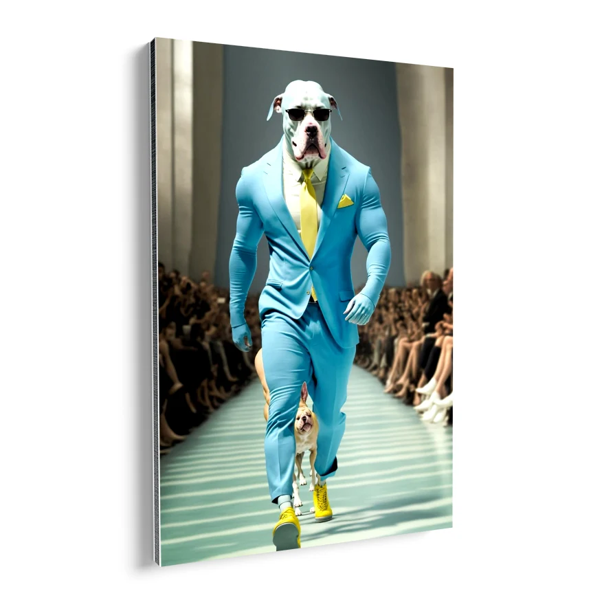 Perro Modelo Pasarela Poster