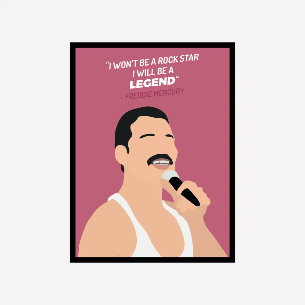 Freddie Mercury Art Print Personalia