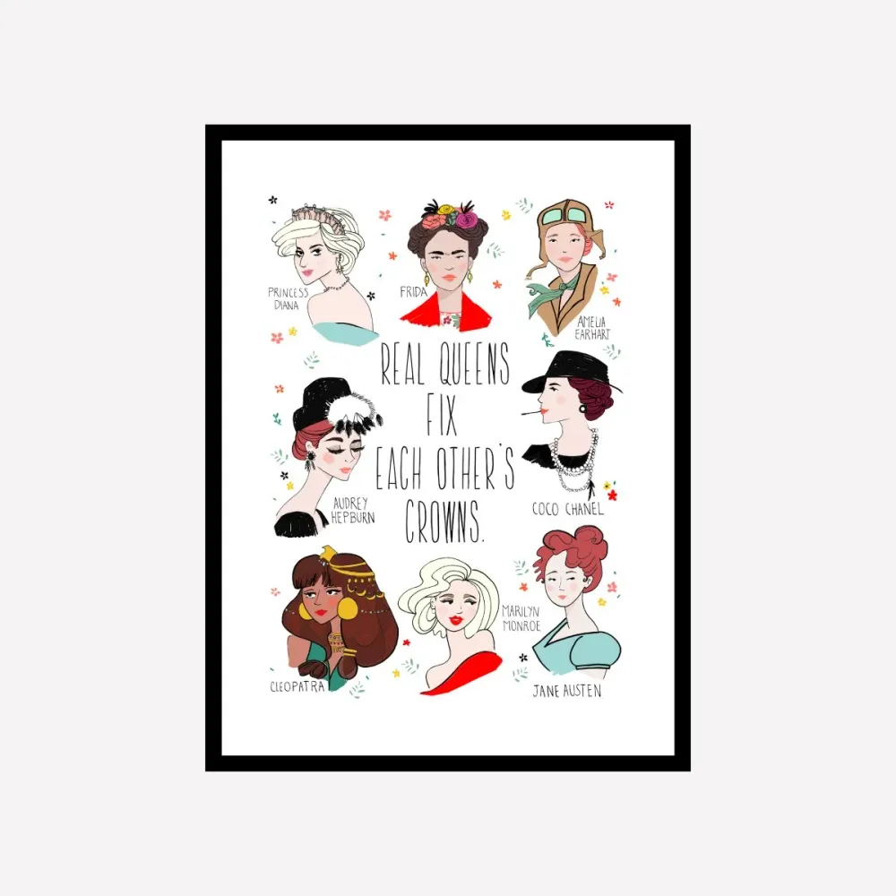 Real Queens Art Print Personalia