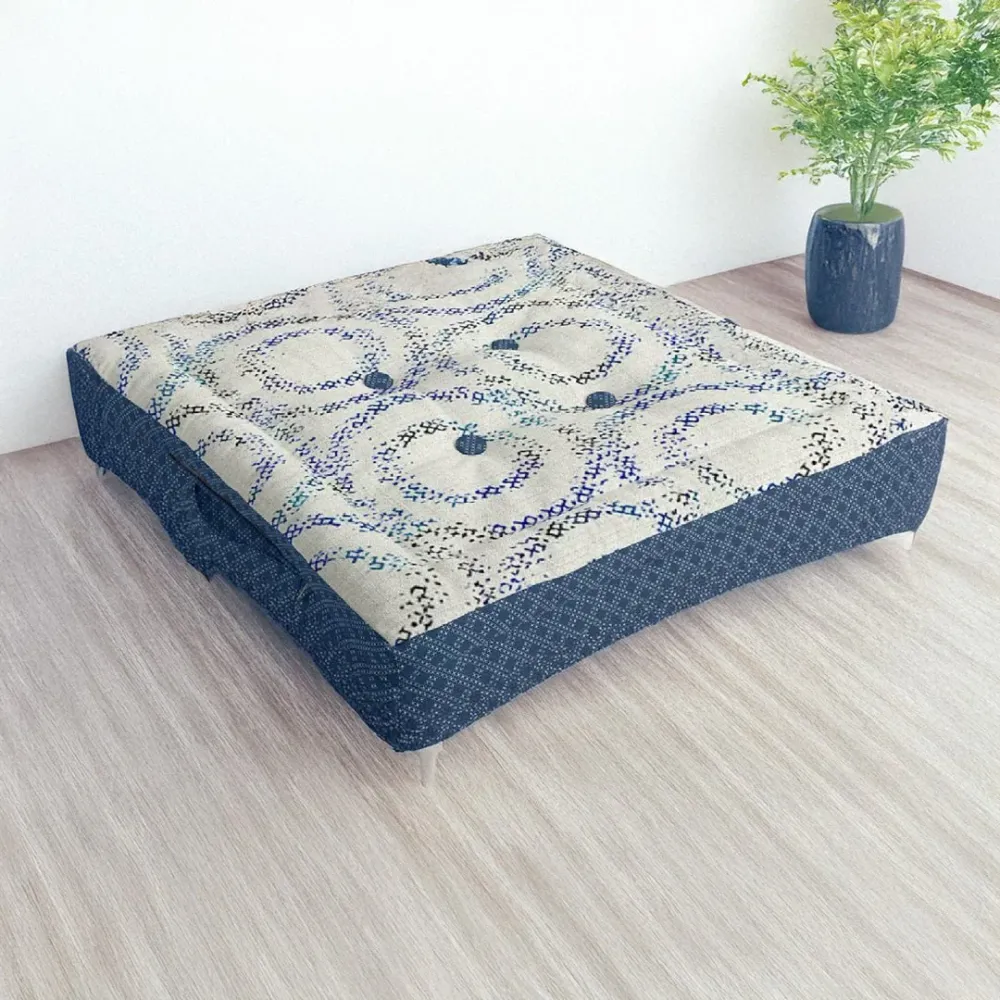 Cojín de Suelo Estampado 60 cm | Decoración Boho y Confort Pet King