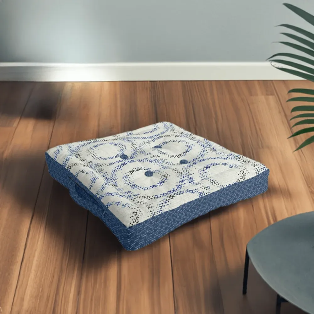 Cojín de Suelo Estampado 60 cm | Decoración Boho y Confort Pet King