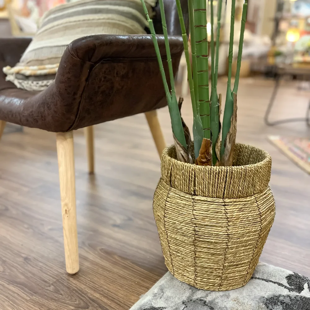 Cesta fibra y metal M Petra Decora