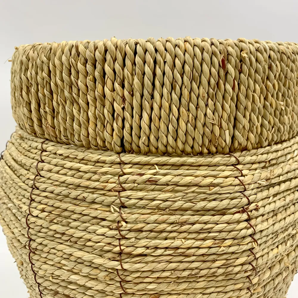 Cesta fibra y metal M Petra Decora