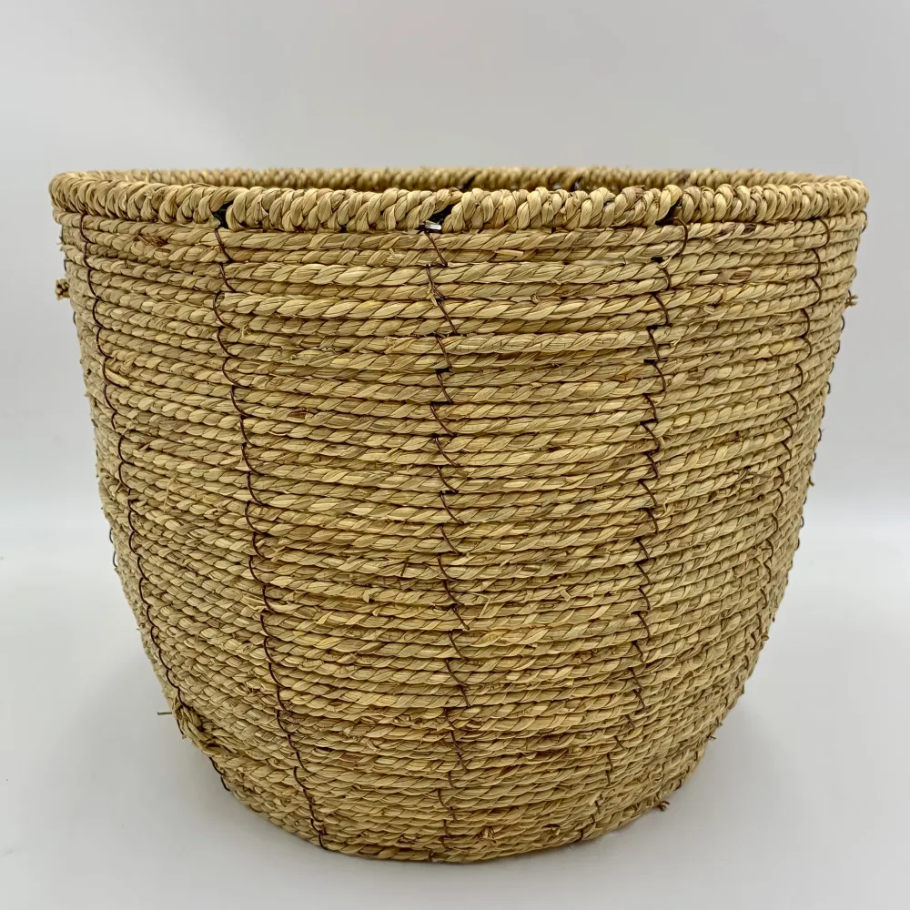 Cesta fibra natural L Petra Decora
