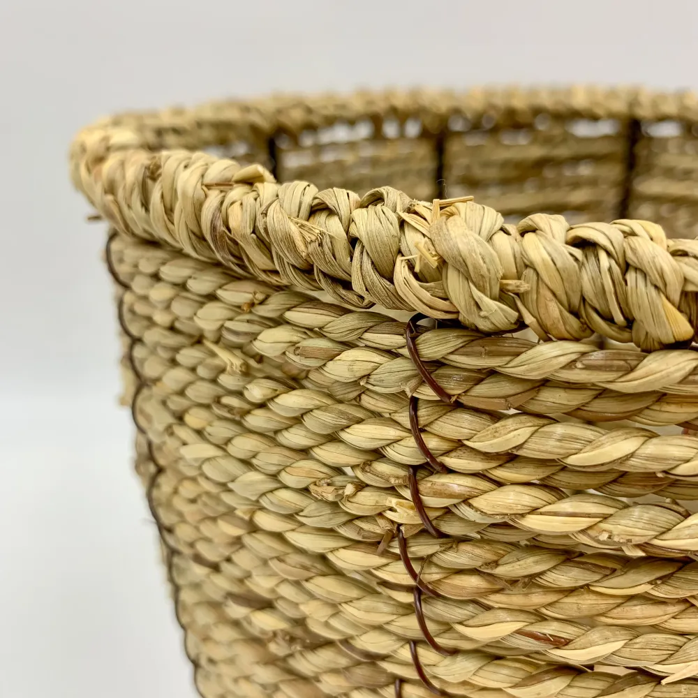 Cesta fibra natural L Petra Decora