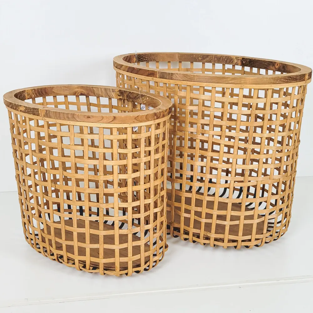 Cesta ratán natural pequeñ Petra Decora