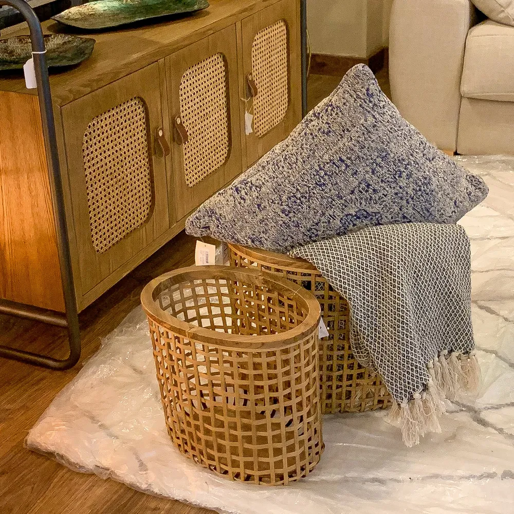 Cesta ratán natural pequeñ Petra Decora