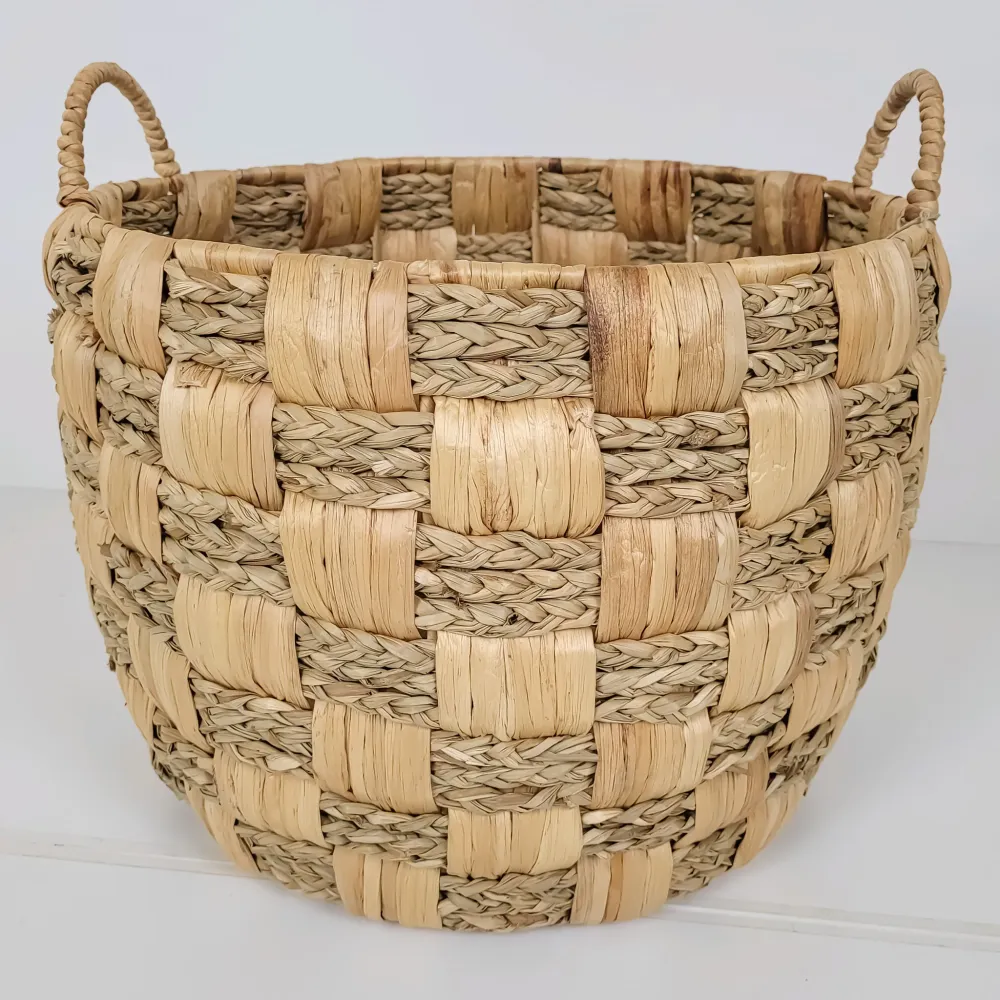 Cesta redonda seagrass 43x43x39 cm Petra Decora