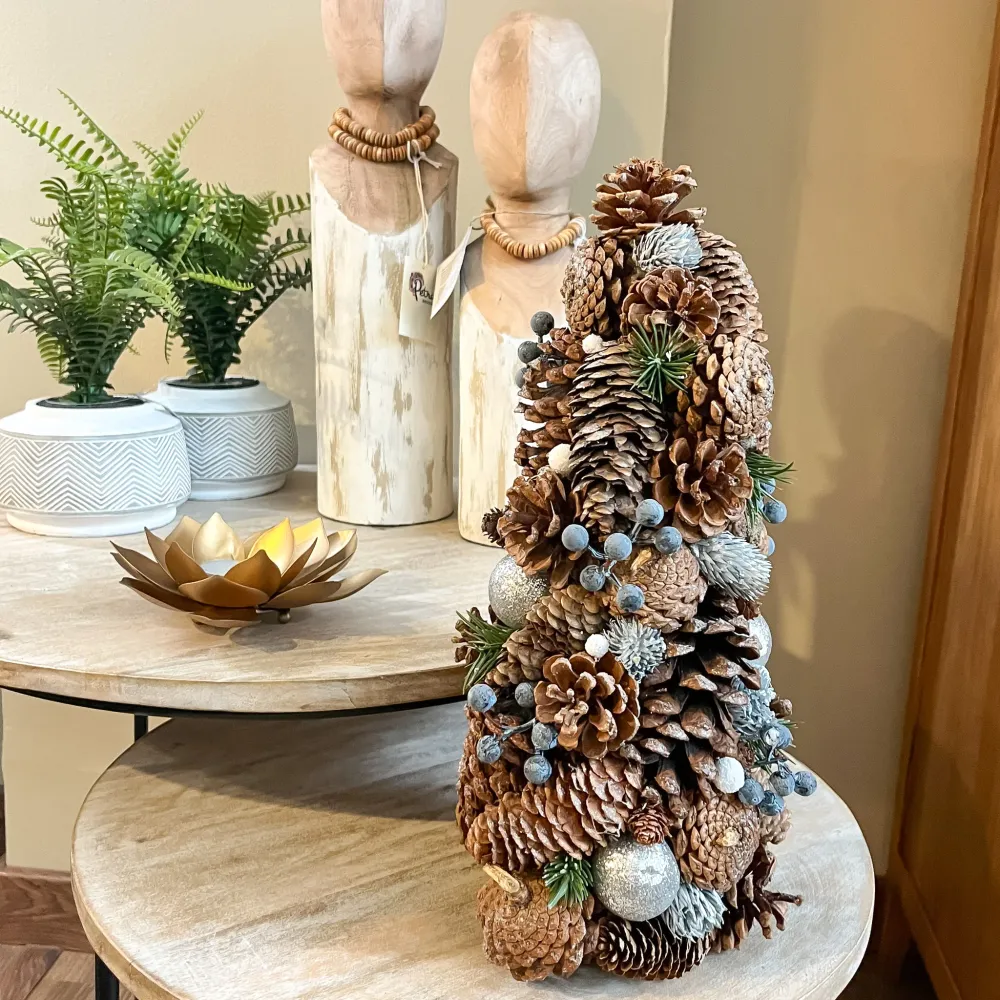 Cono navidad piñas 38 cm Petra Decora