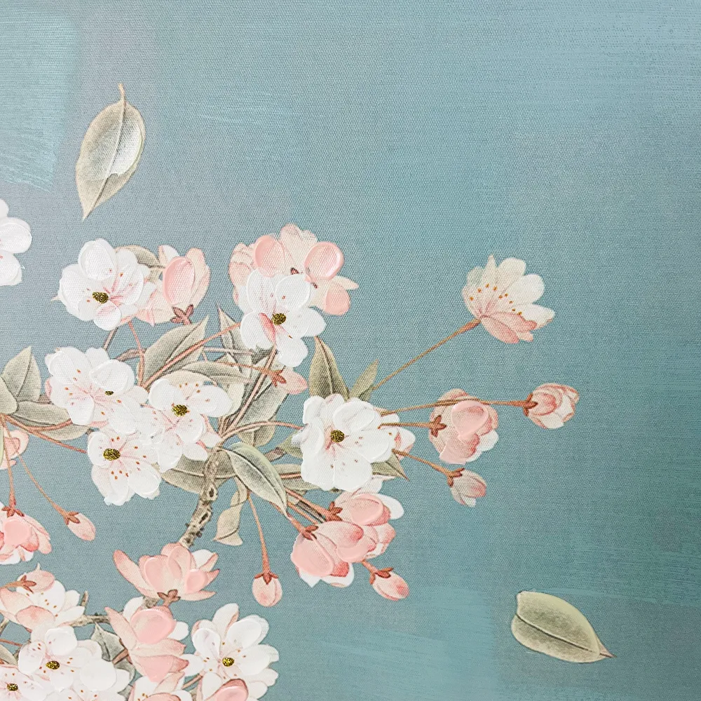 Cuadro almendro azul y rosa 80x4x120 cm Petra Decora