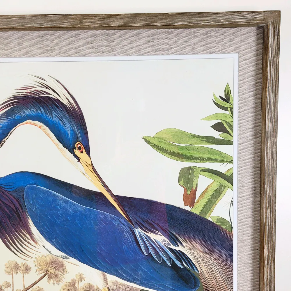 Cuadro garza azul 60x60 cm Petra Decora