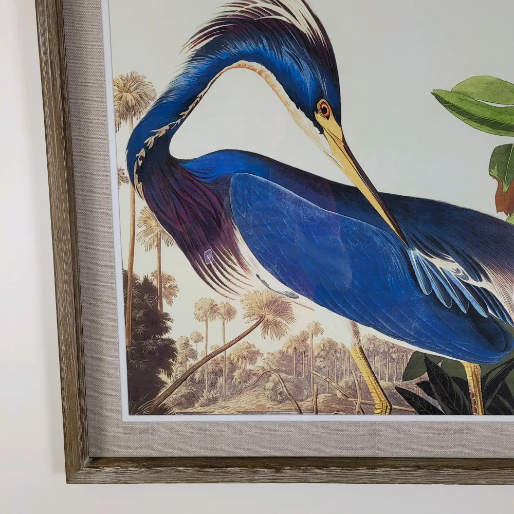 Cuadro garza azul 60x60 cm Petra Decora