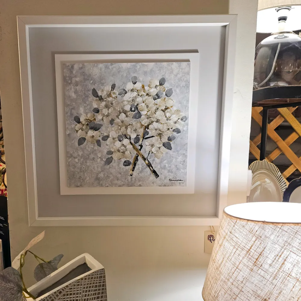Cuadro oóeo flores 50x50 Petra Decora