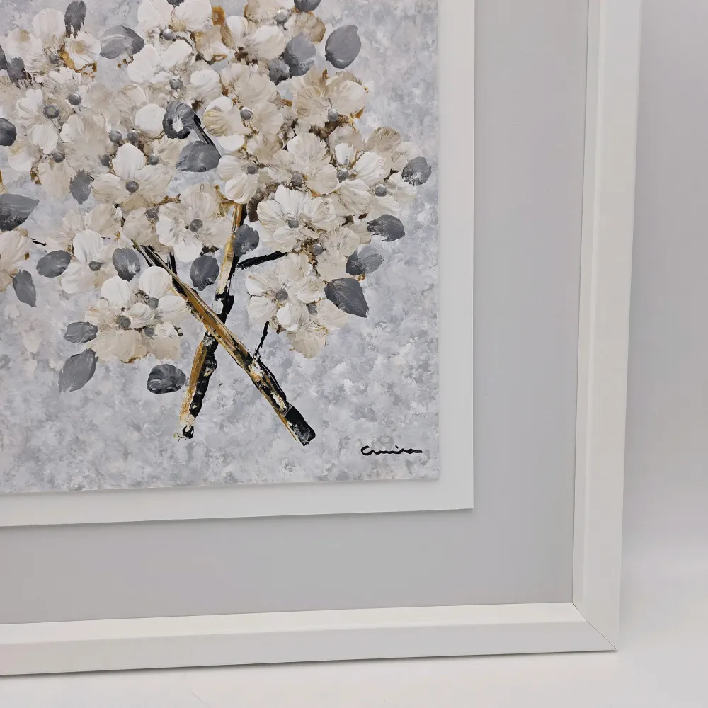 Cuadro oóeo flores 50x50 Petra Decora