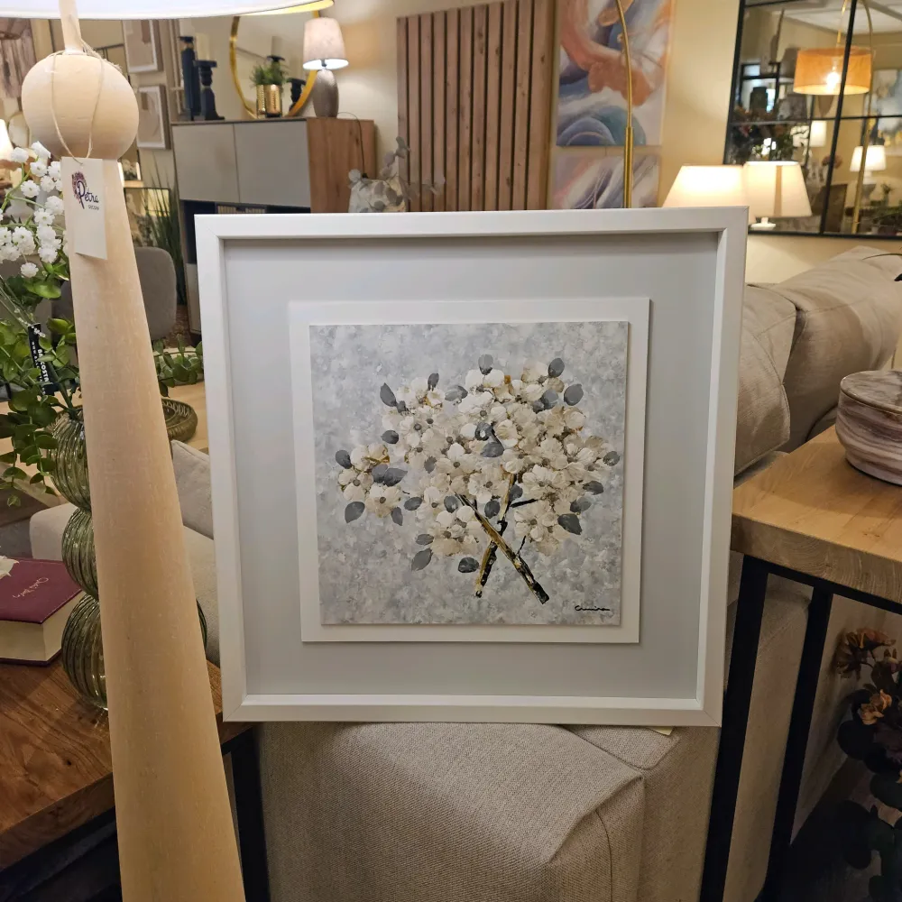 Cuadro oóeo flores 50x50 Petra Decora