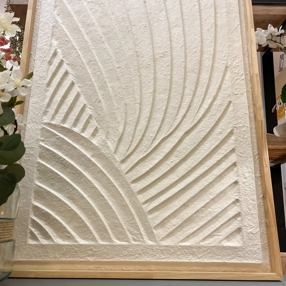 Cuadro textura curvas relieve 65x3x95 Petra Decora